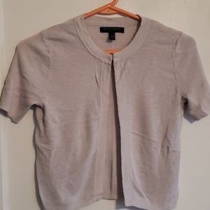 Short sleeve cropped cardigan sweater